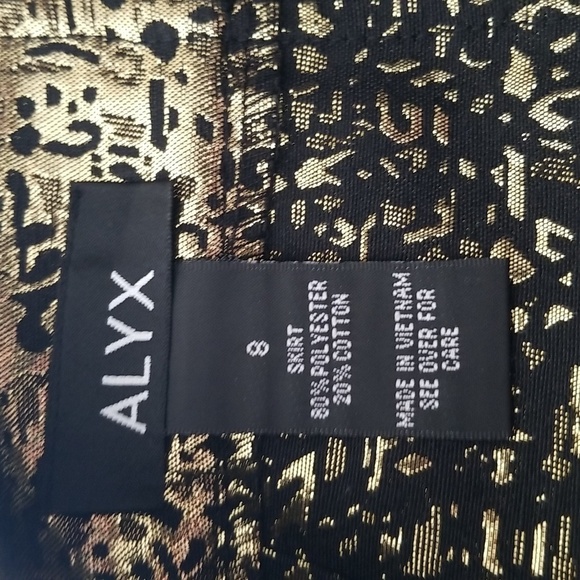 NWT Alyx Gold Mini Skirt - Picture 10 of 12